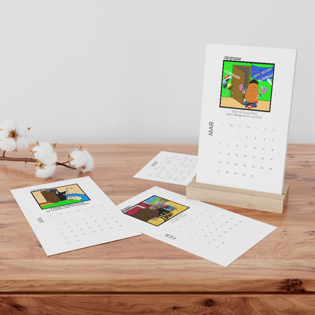 Vertical Desk Calendar